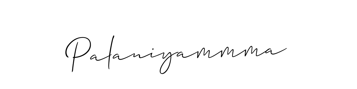 It looks lik you need a new signature style for name Palaniyammma. Design unique handwritten (Allison_Script) signature with our free signature maker in just a few clicks. Palaniyammma signature style 2 images and pictures png