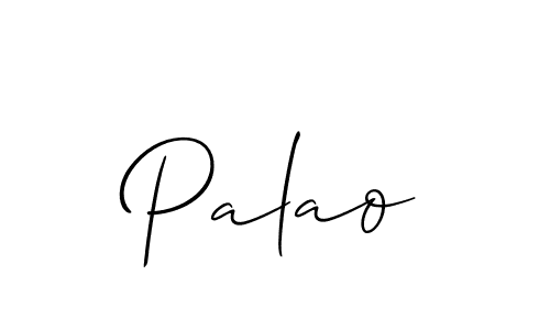 Create a beautiful signature design for name Palao. With this signature (Allison_Script) fonts, you can make a handwritten signature for free. Palao signature style 2 images and pictures png