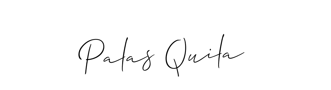 You can use this online signature creator to create a handwritten signature for the name Palas Quila. This is the best online autograph maker. Palas Quila signature style 2 images and pictures png