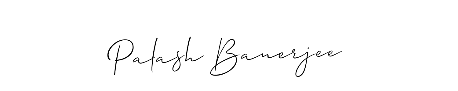 Design your own signature with our free online signature maker. With this signature software, you can create a handwritten (Allison_Script) signature for name Palash Banerjee. Palash Banerjee signature style 2 images and pictures png