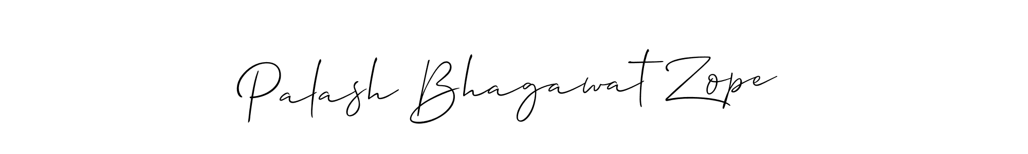 It looks lik you need a new signature style for name Palash Bhagawat Zope. Design unique handwritten (Allison_Script) signature with our free signature maker in just a few clicks. Palash Bhagawat Zope signature style 2 images and pictures png