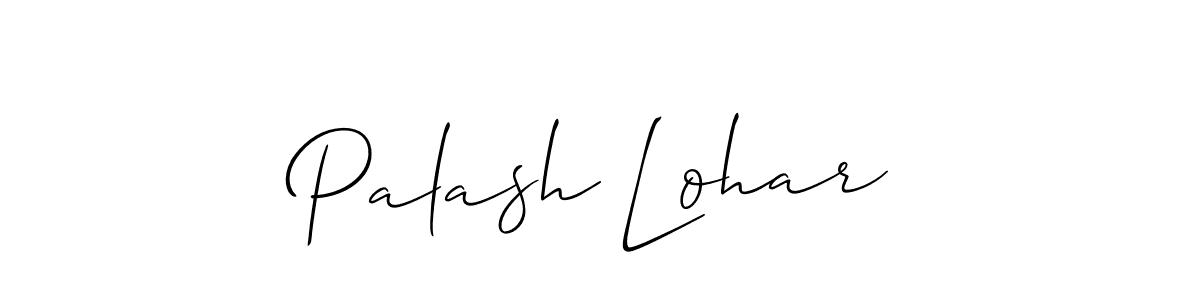 Allison_Script is a professional signature style that is perfect for those who want to add a touch of class to their signature. It is also a great choice for those who want to make their signature more unique. Get Palash Lohar name to fancy signature for free. Palash Lohar signature style 2 images and pictures png