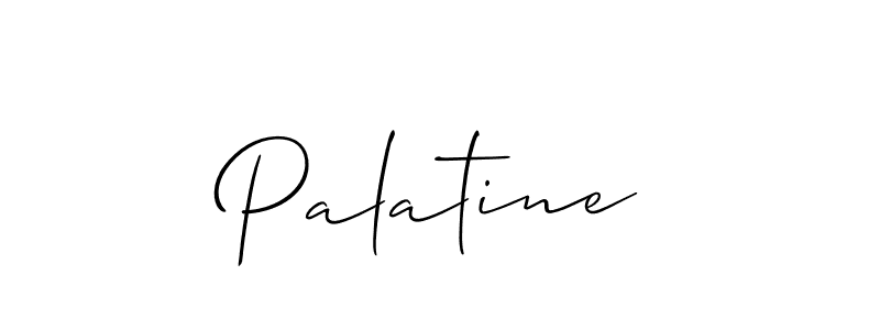The best way (Allison_Script) to make a short signature is to pick only two or three words in your name. The name Palatine include a total of six letters. For converting this name. Palatine signature style 2 images and pictures png