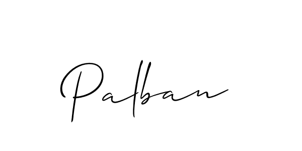 Make a beautiful signature design for name Palban. Use this online signature maker to create a handwritten signature for free. Palban signature style 2 images and pictures png