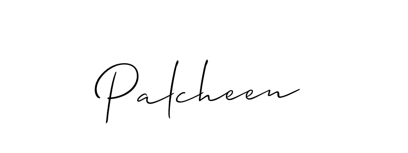 It looks lik you need a new signature style for name Palcheen. Design unique handwritten (Allison_Script) signature with our free signature maker in just a few clicks. Palcheen signature style 2 images and pictures png