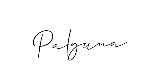 It looks lik you need a new signature style for name Palguna. Design unique handwritten (Allison_Script) signature with our free signature maker in just a few clicks. Palguna signature style 2 images and pictures png