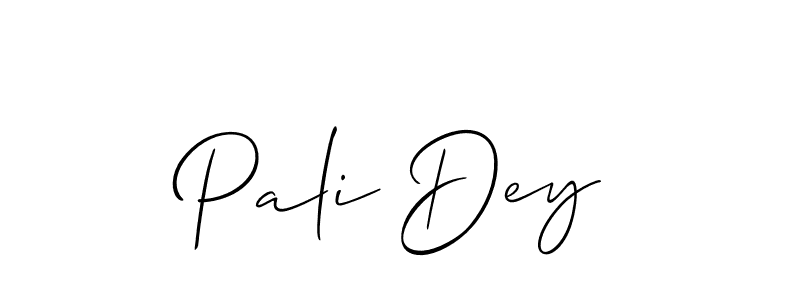 How to Draw Pali Dey signature style? Allison_Script is a latest design signature styles for name Pali Dey. Pali Dey signature style 2 images and pictures png