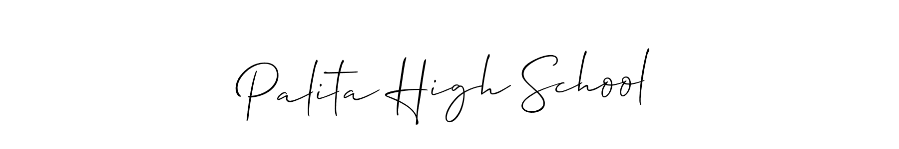 Make a beautiful signature design for name Palita High School. Use this online signature maker to create a handwritten signature for free. Palita High School signature style 2 images and pictures png