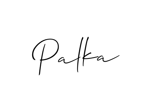 How to Draw Palka signature style? Allison_Script is a latest design signature styles for name Palka. Palka signature style 2 images and pictures png