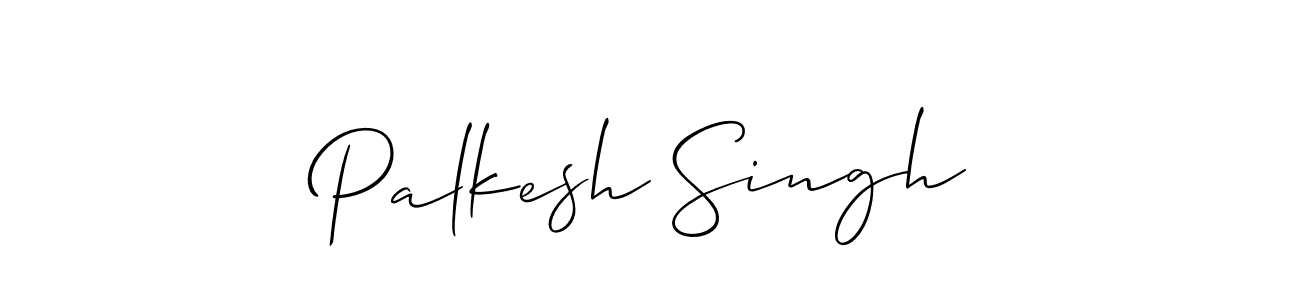 Allison_Script is a professional signature style that is perfect for those who want to add a touch of class to their signature. It is also a great choice for those who want to make their signature more unique. Get Palkesh Singh name to fancy signature for free. Palkesh Singh signature style 2 images and pictures png