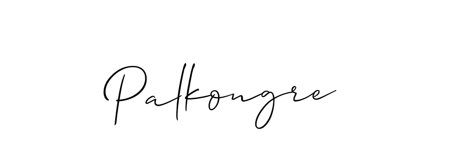 The best way (Allison_Script) to make a short signature is to pick only two or three words in your name. The name Palkongre include a total of six letters. For converting this name. Palkongre signature style 2 images and pictures png