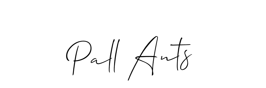 Use a signature maker to create a handwritten signature online. With this signature software, you can design (Allison_Script) your own signature for name Pall Ants. Pall Ants signature style 2 images and pictures png