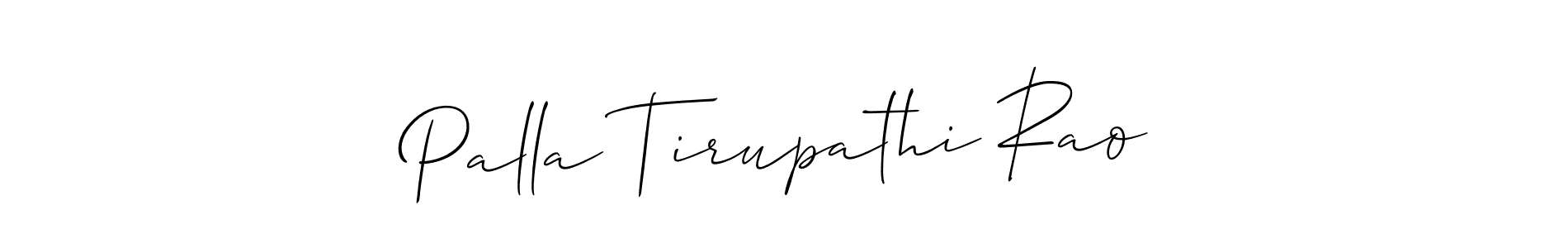 Create a beautiful signature design for name Palla Tirupathi Rao. With this signature (Allison_Script) fonts, you can make a handwritten signature for free. Palla Tirupathi Rao signature style 2 images and pictures png