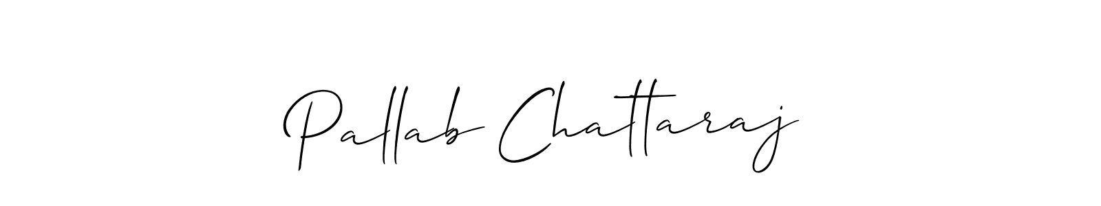 How to make Pallab Chattaraj name signature. Use Allison_Script style for creating short signs online. This is the latest handwritten sign. Pallab Chattaraj signature style 2 images and pictures png