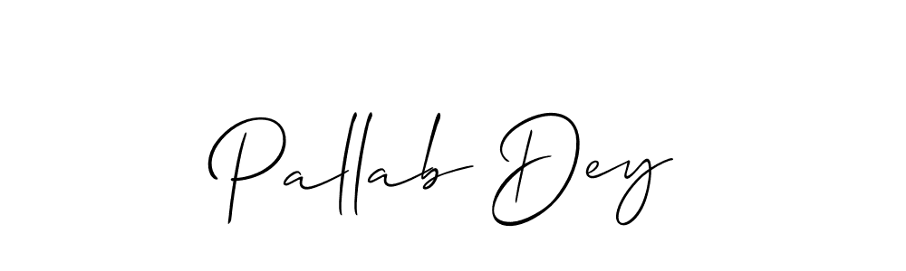 Pallab Dey stylish signature style. Best Handwritten Sign (Allison_Script) for my name. Handwritten Signature Collection Ideas for my name Pallab Dey. Pallab Dey signature style 2 images and pictures png