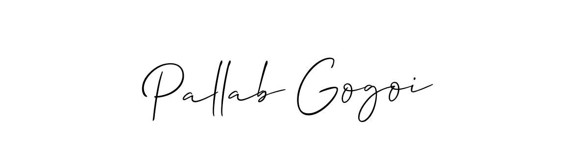 Best and Professional Signature Style for Pallab Gogoi. Allison_Script Best Signature Style Collection. Pallab Gogoi signature style 2 images and pictures png