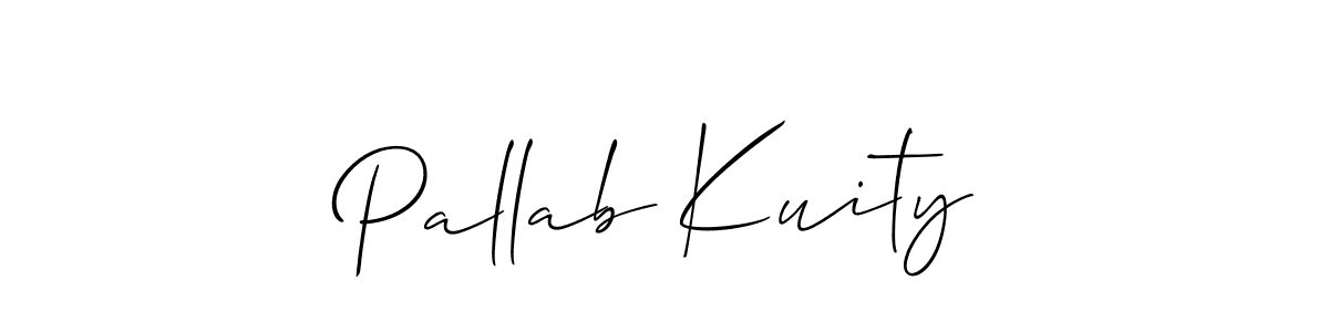 Make a short Pallab Kuity signature style. Manage your documents anywhere anytime using Allison_Script. Create and add eSignatures, submit forms, share and send files easily. Pallab Kuity signature style 2 images and pictures png