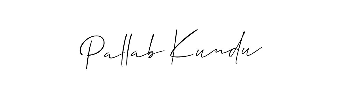 Best and Professional Signature Style for Pallab Kundu. Allison_Script Best Signature Style Collection. Pallab Kundu signature style 2 images and pictures png