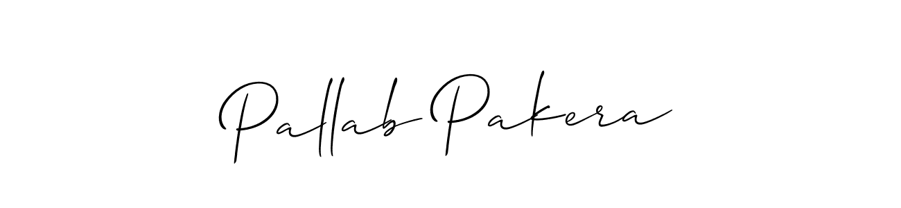 It looks lik you need a new signature style for name Pallab Pakera. Design unique handwritten (Allison_Script) signature with our free signature maker in just a few clicks. Pallab Pakera signature style 2 images and pictures png