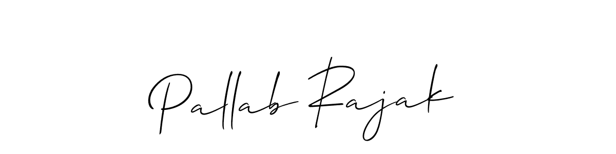 Make a short Pallab Rajak signature style. Manage your documents anywhere anytime using Allison_Script. Create and add eSignatures, submit forms, share and send files easily. Pallab Rajak signature style 2 images and pictures png