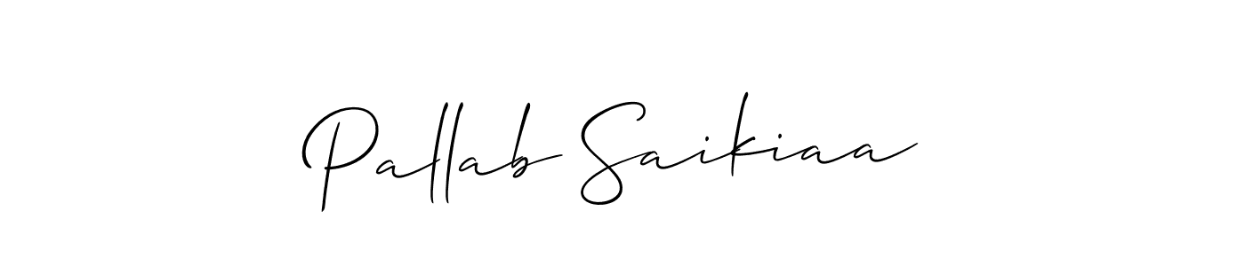 if you are searching for the best signature style for your name Pallab Saikiaa. so please give up your signature search. here we have designed multiple signature styles  using Allison_Script. Pallab Saikiaa signature style 2 images and pictures png