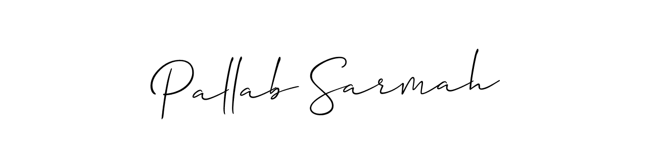 You should practise on your own different ways (Allison_Script) to write your name (Pallab Sarmah) in signature. don't let someone else do it for you. Pallab Sarmah signature style 2 images and pictures png