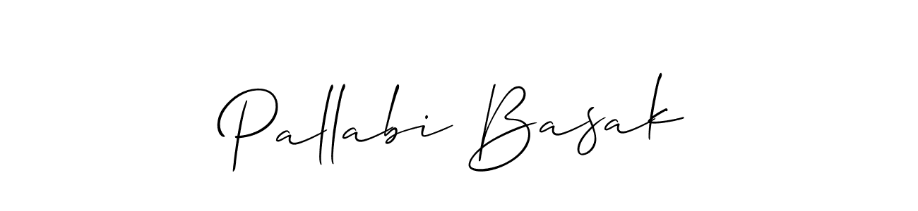Create a beautiful signature design for name Pallabi Basak. With this signature (Allison_Script) fonts, you can make a handwritten signature for free. Pallabi Basak signature style 2 images and pictures png