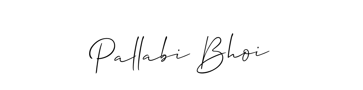 Design your own signature with our free online signature maker. With this signature software, you can create a handwritten (Allison_Script) signature for name Pallabi Bhoi. Pallabi Bhoi signature style 2 images and pictures png