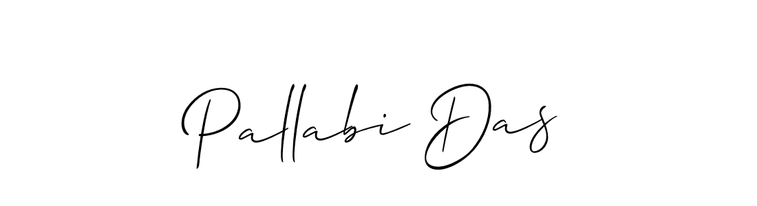 How to make Pallabi Das name signature. Use Allison_Script style for creating short signs online. This is the latest handwritten sign. Pallabi Das signature style 2 images and pictures png