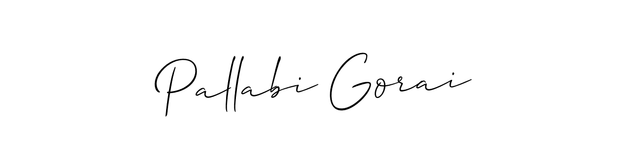 if you are searching for the best signature style for your name Pallabi Gorai. so please give up your signature search. here we have designed multiple signature styles  using Allison_Script. Pallabi Gorai signature style 2 images and pictures png