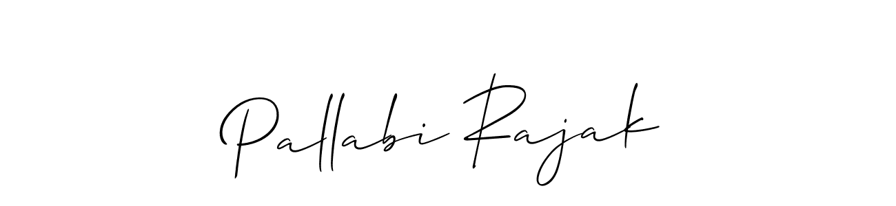 Design your own signature with our free online signature maker. With this signature software, you can create a handwritten (Allison_Script) signature for name Pallabi Rajak. Pallabi Rajak signature style 2 images and pictures png