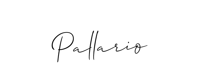 Pallario stylish signature style. Best Handwritten Sign (Allison_Script) for my name. Handwritten Signature Collection Ideas for my name Pallario. Pallario signature style 2 images and pictures png