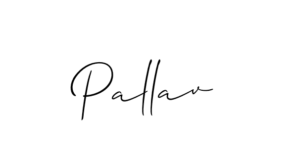 How to make Pallav signature? Allison_Script is a professional autograph style. Create handwritten signature for Pallav name. Pallav signature style 2 images and pictures png