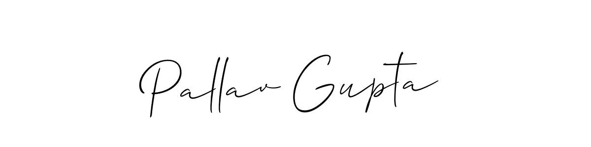 Design your own signature with our free online signature maker. With this signature software, you can create a handwritten (Allison_Script) signature for name Pallav Gupta. Pallav Gupta signature style 2 images and pictures png