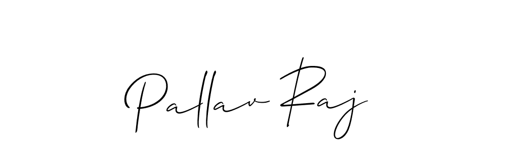 Create a beautiful signature design for name Pallav Raj. With this signature (Allison_Script) fonts, you can make a handwritten signature for free. Pallav Raj signature style 2 images and pictures png