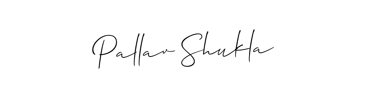 Also we have Pallav Shukla name is the best signature style. Create professional handwritten signature collection using Allison_Script autograph style. Pallav Shukla signature style 2 images and pictures png