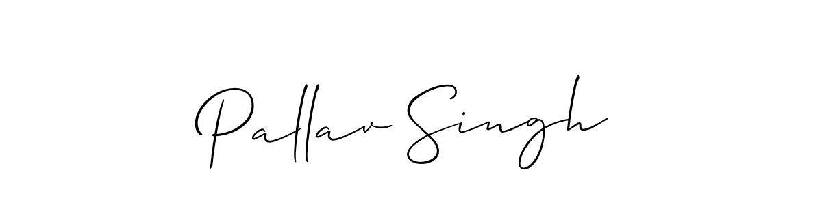 Design your own signature with our free online signature maker. With this signature software, you can create a handwritten (Allison_Script) signature for name Pallav Singh. Pallav Singh signature style 2 images and pictures png