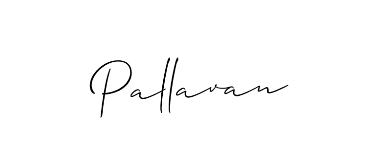 How to make Pallavan signature? Allison_Script is a professional autograph style. Create handwritten signature for Pallavan name. Pallavan signature style 2 images and pictures png