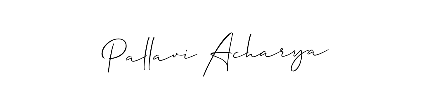 Make a beautiful signature design for name Pallavi Acharya. With this signature (Allison_Script) style, you can create a handwritten signature for free. Pallavi Acharya signature style 2 images and pictures png