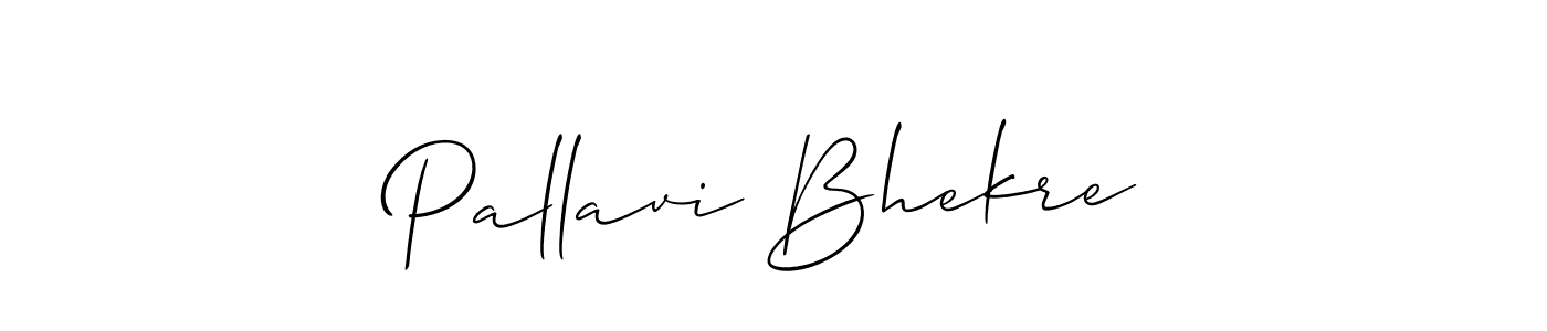 Similarly Allison_Script is the best handwritten signature design. Signature creator online .You can use it as an online autograph creator for name Pallavi Bhekre. Pallavi Bhekre signature style 2 images and pictures png