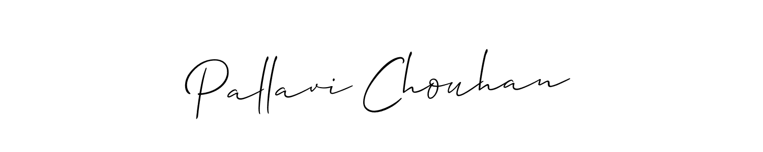How to make Pallavi Chouhan name signature. Use Allison_Script style for creating short signs online. This is the latest handwritten sign. Pallavi Chouhan signature style 2 images and pictures png