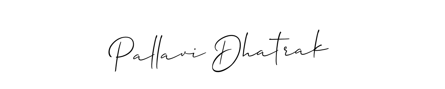 You can use this online signature creator to create a handwritten signature for the name Pallavi Dhatrak. This is the best online autograph maker. Pallavi Dhatrak signature style 2 images and pictures png