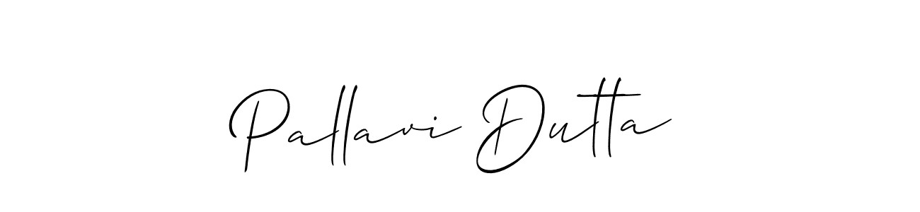 How to make Pallavi Dutta name signature. Use Allison_Script style for creating short signs online. This is the latest handwritten sign. Pallavi Dutta signature style 2 images and pictures png