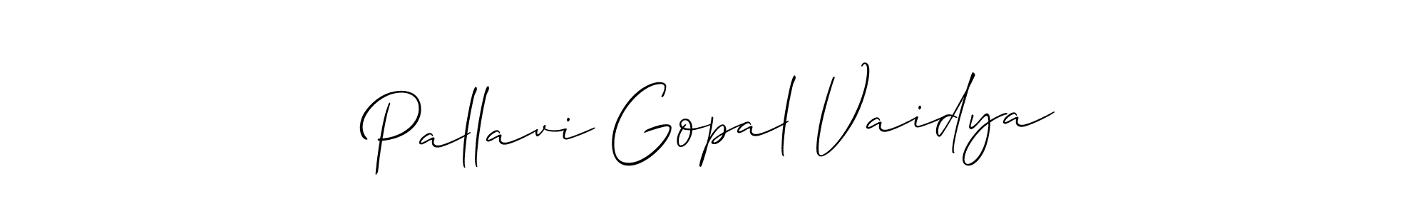 This is the best signature style for the Pallavi Gopal Vaidya name. Also you like these signature font (Allison_Script). Mix name signature. Pallavi Gopal Vaidya signature style 2 images and pictures png