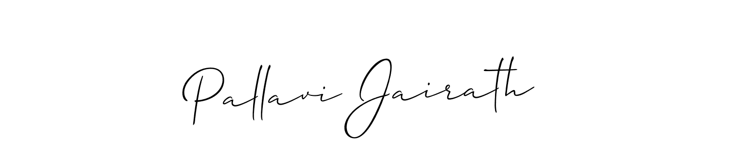 Create a beautiful signature design for name Pallavi Jairath. With this signature (Allison_Script) fonts, you can make a handwritten signature for free. Pallavi Jairath signature style 2 images and pictures png