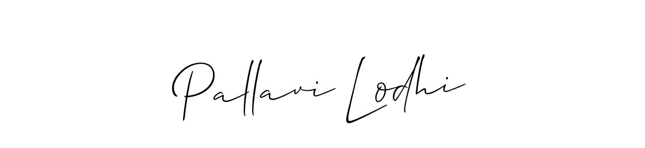 Also we have Pallavi Lodhi name is the best signature style. Create professional handwritten signature collection using Allison_Script autograph style. Pallavi Lodhi signature style 2 images and pictures png