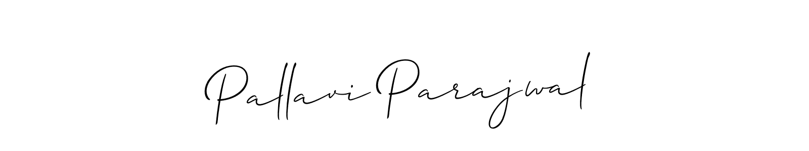 Similarly Allison_Script is the best handwritten signature design. Signature creator online .You can use it as an online autograph creator for name Pallavi Parajwal. Pallavi Parajwal signature style 2 images and pictures png