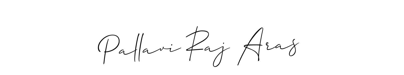Use a signature maker to create a handwritten signature online. With this signature software, you can design (Allison_Script) your own signature for name Pallavi Raj Aras. Pallavi Raj Aras signature style 2 images and pictures png