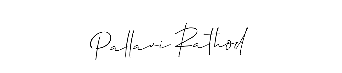 Create a beautiful signature design for name Pallavi Rathod. With this signature (Allison_Script) fonts, you can make a handwritten signature for free. Pallavi Rathod signature style 2 images and pictures png