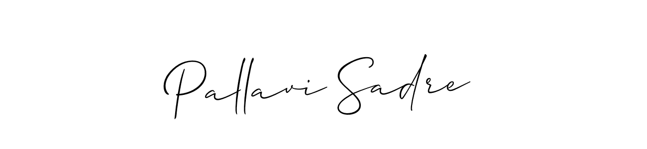 You should practise on your own different ways (Allison_Script) to write your name (Pallavi Sadre) in signature. don't let someone else do it for you. Pallavi Sadre signature style 2 images and pictures png